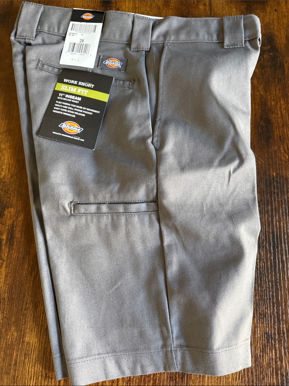 Dickies Men’s Slim Fit Work Shorts in Gray
